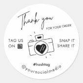 Dank u Onverwachte Label Deel Sociale Media Cute C (Voorkant)