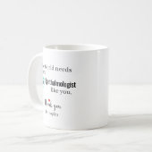 Dank U Oogarts Aangepaste Naam Koffiemok (Voorkant links)