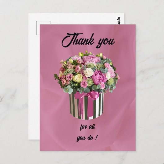 Dank u op de dag van de Administratieve Beroeps Briefkaart (Voorkant / Achterkant)