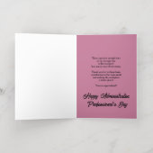 Dank u op de dag van de Administratieve Beroeps Folie Wenskaart (Binnenlaag)