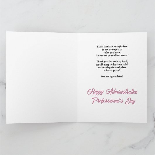 Dank u op de dag van de Administratieve Beroeps Kaart (Binnen)