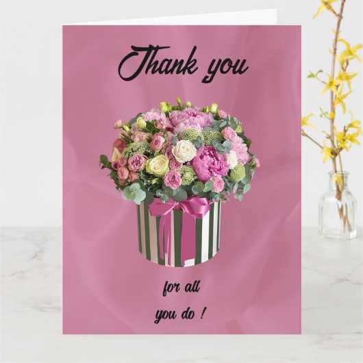 Dank u op de dag van de Administratieve Beroeps Kaart (Gele Bloem)