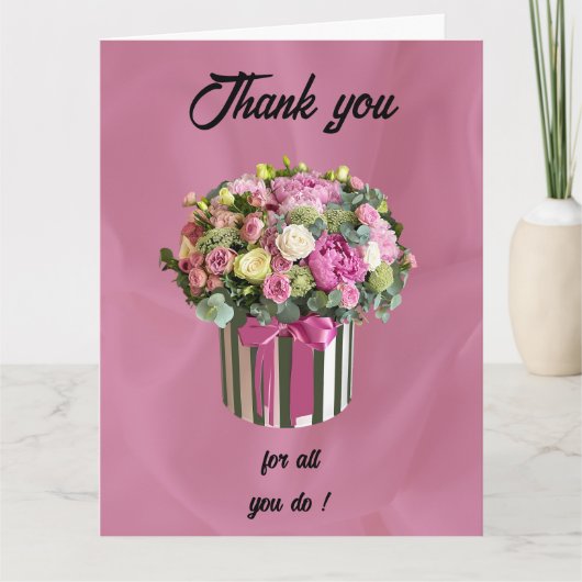 Dank u op de dag van de Administratieve Beroeps Kaart (Voorkant)