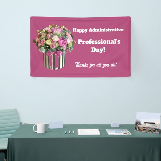 Dank u op de dag van de Administratieve Beroeps Spandoek (Beurs)