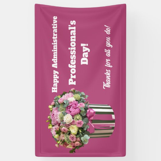 Dank u op de dag van de Administratieve Beroeps Spandoek (Verticaal)