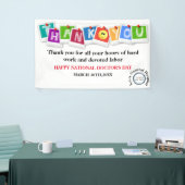Dank u op Doktersdag Spandoek (Beurs)