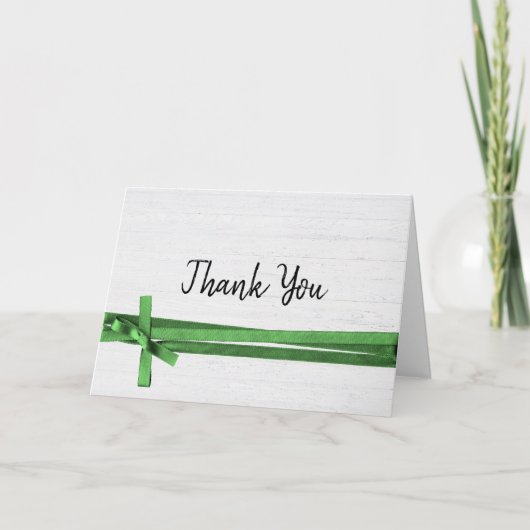 Dank u op Whitewashed Hood Bedankkaart (Voorkant)