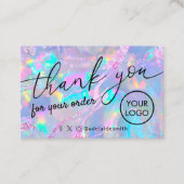Dank u Opal Texture visitekaartje (Voorkant)