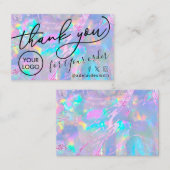 Dank u Opal Texture visitekaartje (Voorkant / Achterkant)