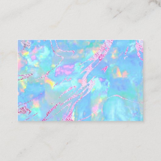 Dank u Opal visitekaartje (Achterkant)