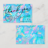 Dank u Opal visitekaartje (Voorkant / Achterkant)