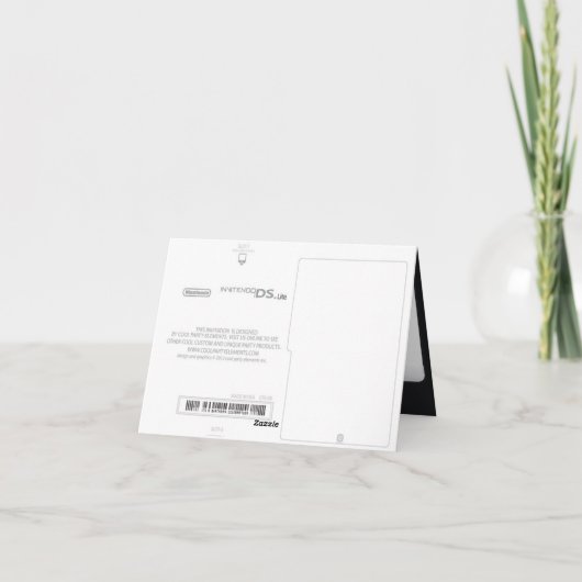 Dank u opmerking - bijpassende video gamer party u bedankkaart (Achterkant)