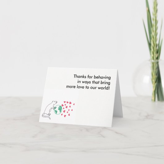 Dank u. Opmerkingen Bedankkaart (Voorkant)