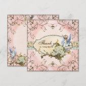 Dank u Opmerkingen - betoverde Faerie Princess Bedankkaart (Voorkant / Achterkant)