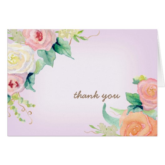 Dank u opmerkingen Eenvoudige moderne Waterverf Fl (Voorkant Horizontaal)