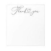 Dank u, opmerkingen notitieblok (Voorkant)