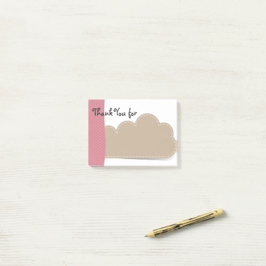 Dank u, opmerkingen post-it® notes (Op bureau)