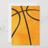 Dank u Oranje basketbal sport Kinder Bedankkaart (Achterkant)