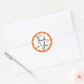 Dank u Oranje Hearts Classic Ronde Sticker (Envelop)