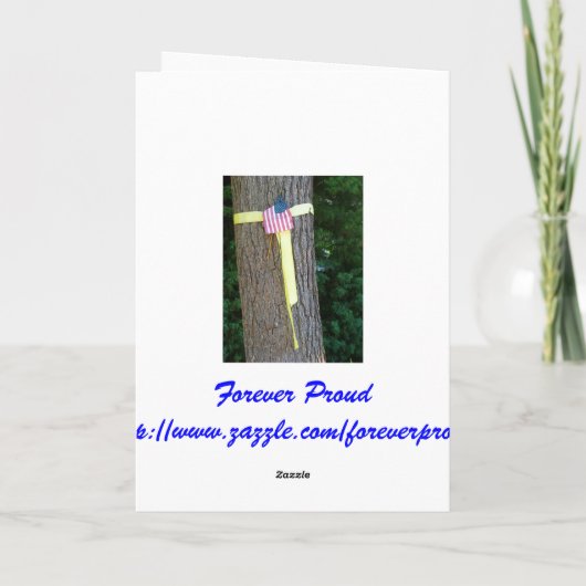 Dank u, pa Veterans Day Kaart (Achterkant)