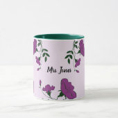 Dank u Paars Floral-waardering voor docent Mok (Midden)