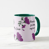 Dank u Paars Floral-waardering voor docent Mok (Voorkant rechts)