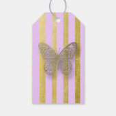 Dank u Paarse en gouden huwelijkscadeau Label Cadeaulabel (Achterkant)