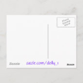 Dank u-Paarse Lila Struik Briefkaart (Achterkant)