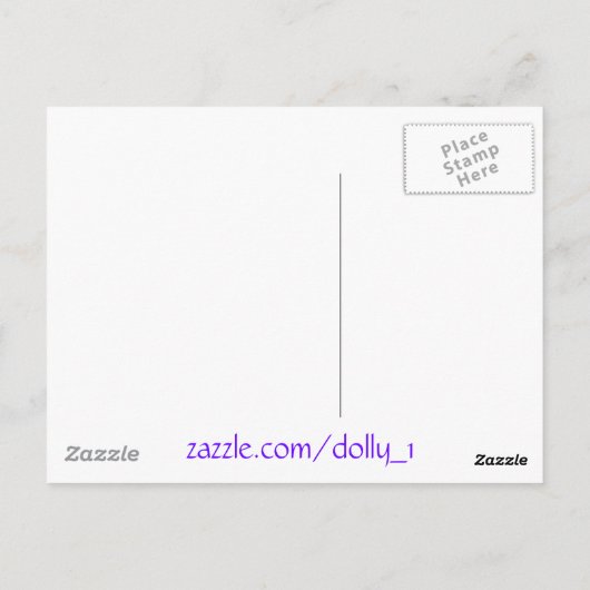 Dank u-Paarse Lila Struik Briefkaart (Achterkant)