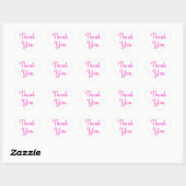 Dank u Paarse / roze hart Sticker - Label (Vel)