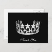 Dank u Pageant Crown Briefkaart (Voorkant / Achterkant)