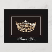 Dank u Pageant Crown Briefkaart (Voorkant)