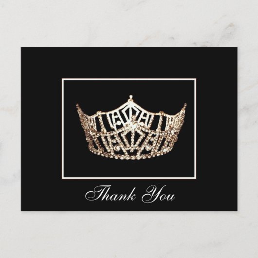 Dank u Pageant Crown Briefkaart (Voorkant)
