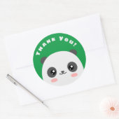 Dank u Panda Classic Ronde Sticker (Envelop)