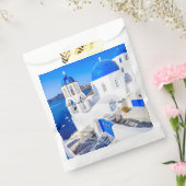 Dank u papieren zak Oia Santorini Bedankzakje (Gezegeld)