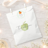 Dank u pastel Greenery strepen Verjaardag Labels