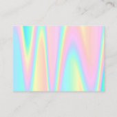 Dank u pastel kleuren visitekaartje (Achterkant)