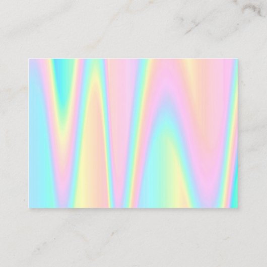 Dank u pastel kleuren visitekaartje (Achterkant)