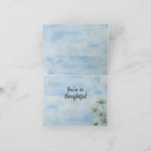 Dank u Pastel Tropical Koi Fish Pond Waterverf Bedankkaart (Binnen)