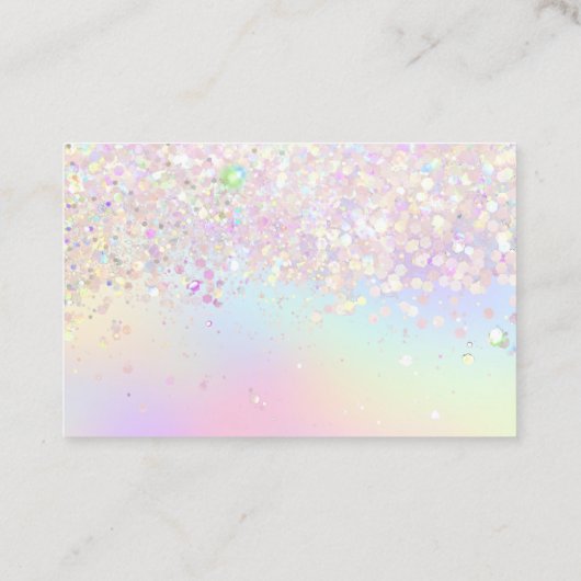 Dank u pastel vlinder visitekaartje (Achterkant)