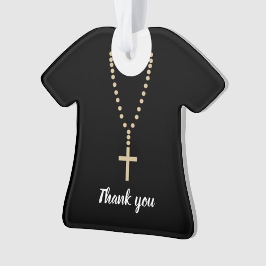 Dank u pastoor ornament (voorkant)
