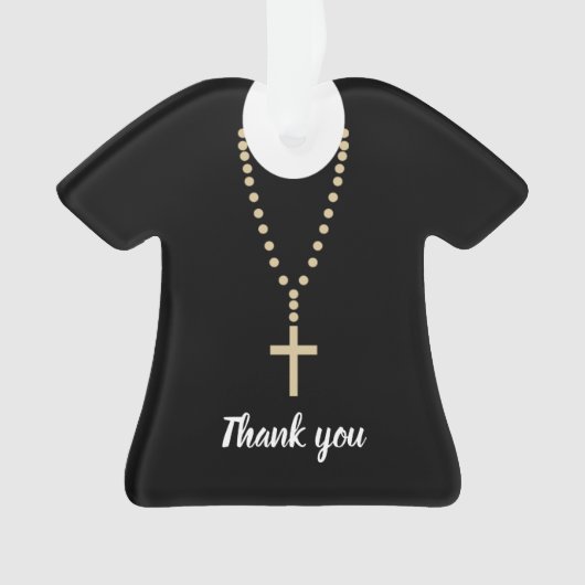Dank u pastoor ornament (voorkant)
