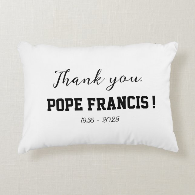 Dank u, Paus Franciscus! overleden Wind Chime Accent Kussen (Voorkant)