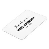 Dank u, Paus Franciscus! overleden Wind Chime Magneet (Linkerzijde)