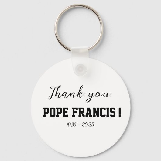 Dank u, Paus Franciscus! overleden Wind Chime Sleutelhanger (Voorkant)