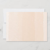 Dank u Peach Floral Wreath Baby shower Bedankkaart (Achterkant)