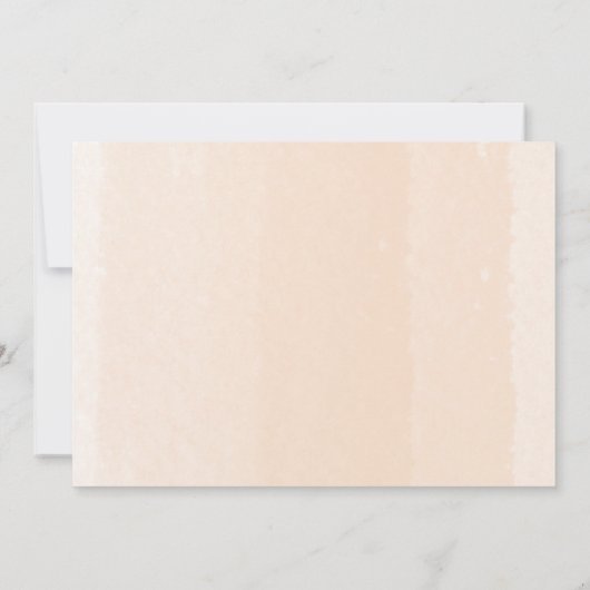 Dank u Peach Floral Wreath Baby shower Bedankkaart (Achterkant)