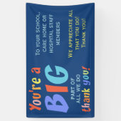 Dank u Personeelswaardering Spandoek (Verticaal)