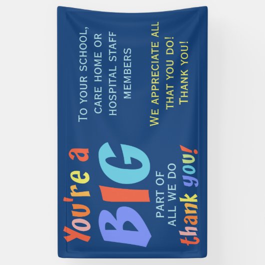 Dank u Personeelswaardering Spandoek (Verticaal)