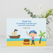 Dank u Pirate Flat Kaart (Staand voorkant)